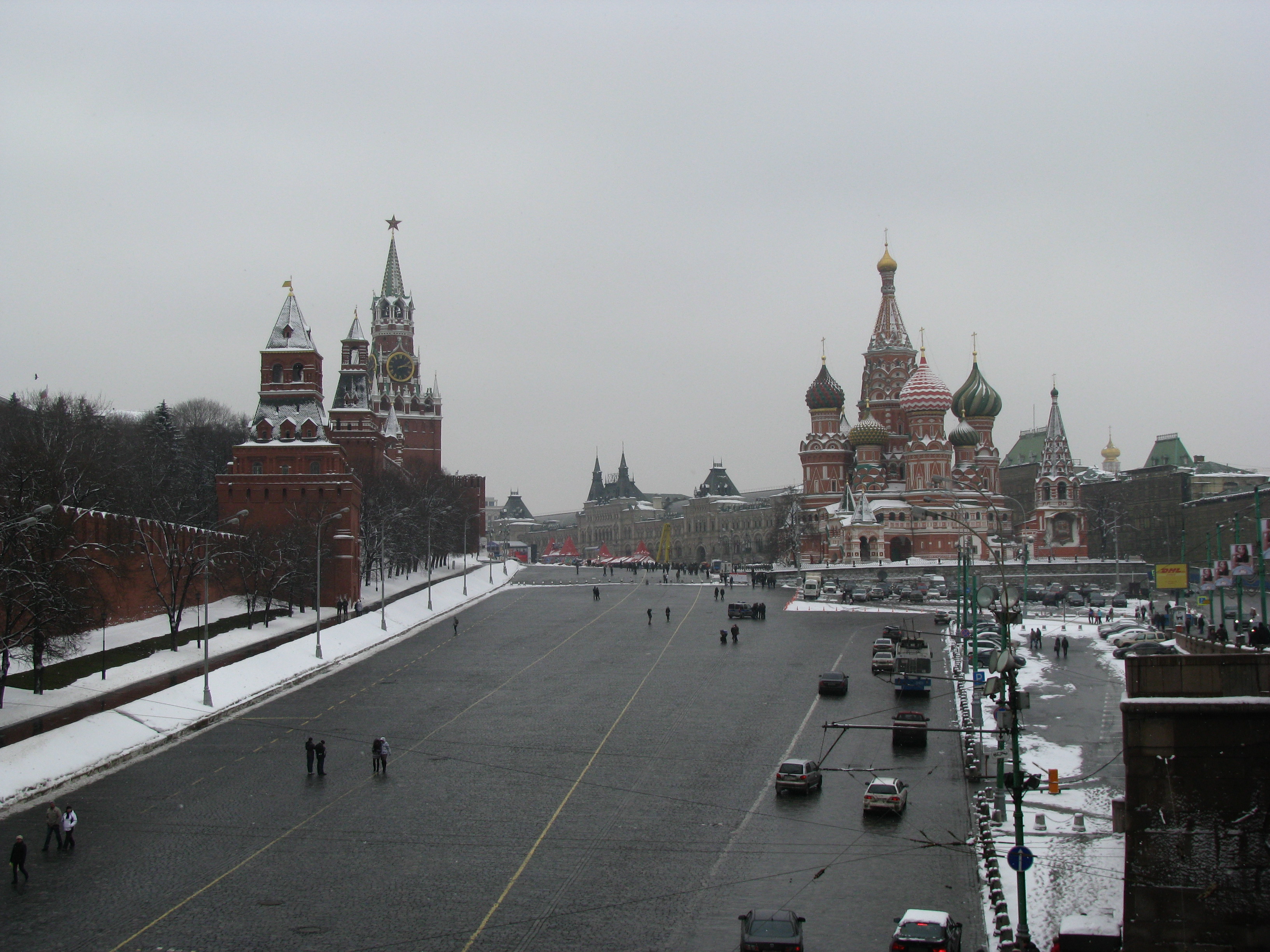 Kremlin and St Basil from the south.